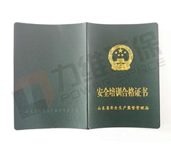 安全培训合格证书——郭冬芝